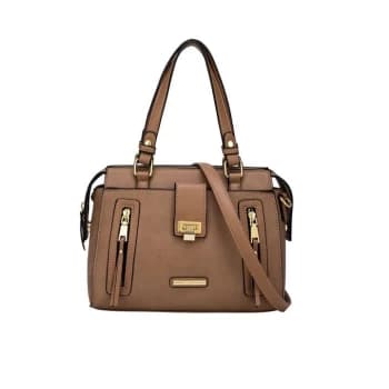Hampton Double Handle Bag - Camel