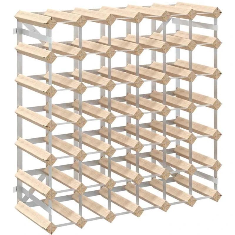 VIDAXL Wine Rack for 42 Bottles Solid Pinewood Vidaxl 282470