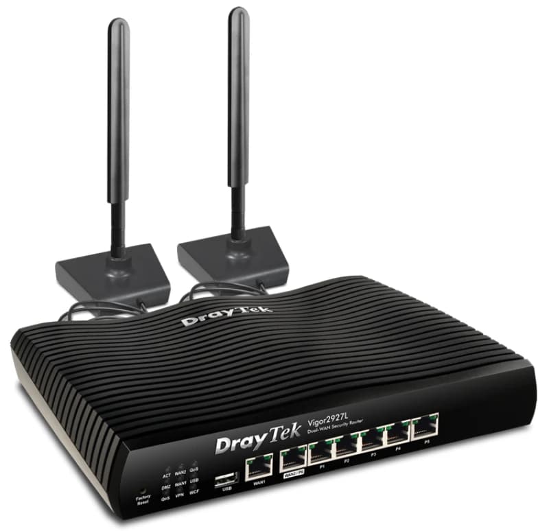 DrayTek Vigor2927L Wireless Router Gigabit Ethernet 4G Black