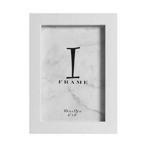 4" x 6" - iFrame White Plastic Photo Frame