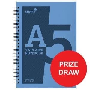 Silvine A5 Notebook Wirebound Polypropylene 60gsm 160pp Assorted
