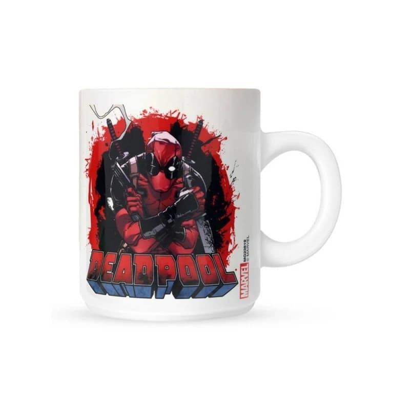 Deadpool Smoking Gun Mug Off White unisex