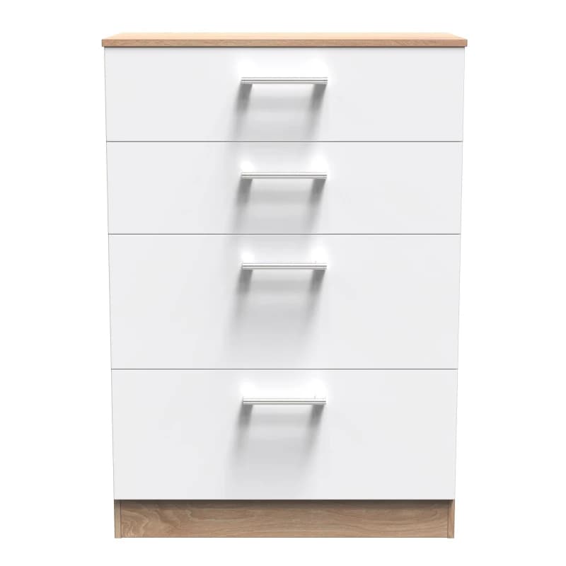 Ready Assembled 2 U Cornwall 4 Drawer Deep Chest (Ready Assembled) Multicolor Unisex