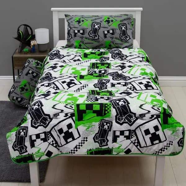 Minecraft 10.5 Tog Coverless Kids Bedding Set - Single