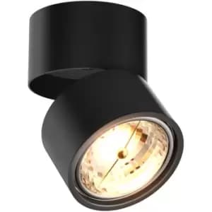 Zumaline Lomo Surface Mounted Downlight, Black, 1x G9