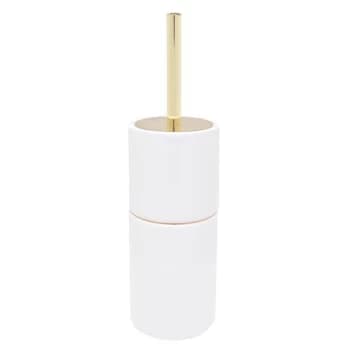 Hotel Collection Hotel Gold Ring Toilet Brush - White Gold