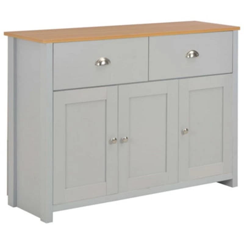 Vidaxl Sideboard Grey 112X35X81 Cm, Grey 283743
