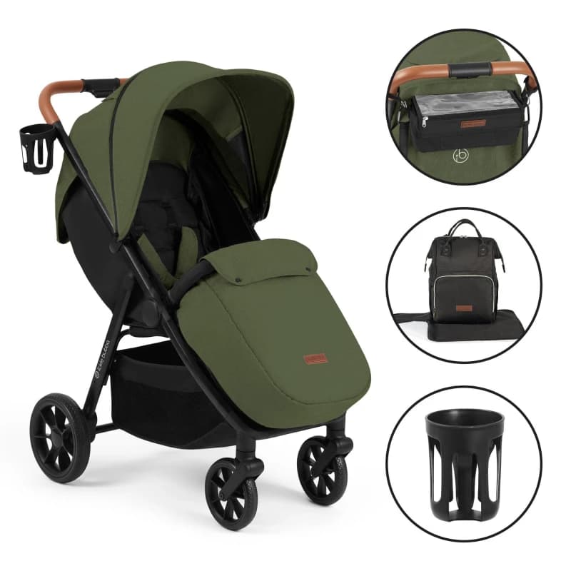 Ickle Bubba Stomp Stride Stroller - Prime Woodland unisex one