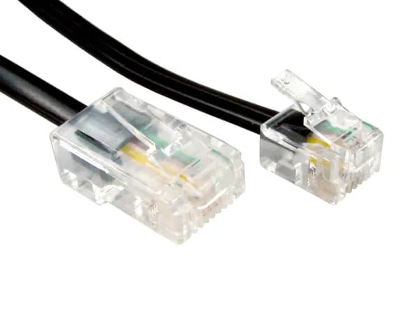 2m RJ45 - RJ11 Cable (Black)