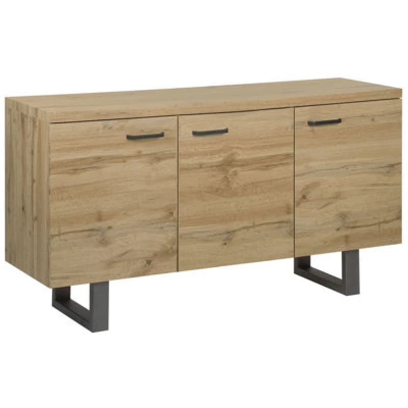 Beliani Cabinet TIMBER Light Brown, Brown 179524