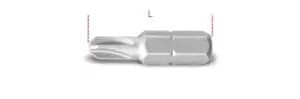 Beta Tools 861 TQS 1x 1/4" Hex Drive Torq-Set Bit #2 008610622