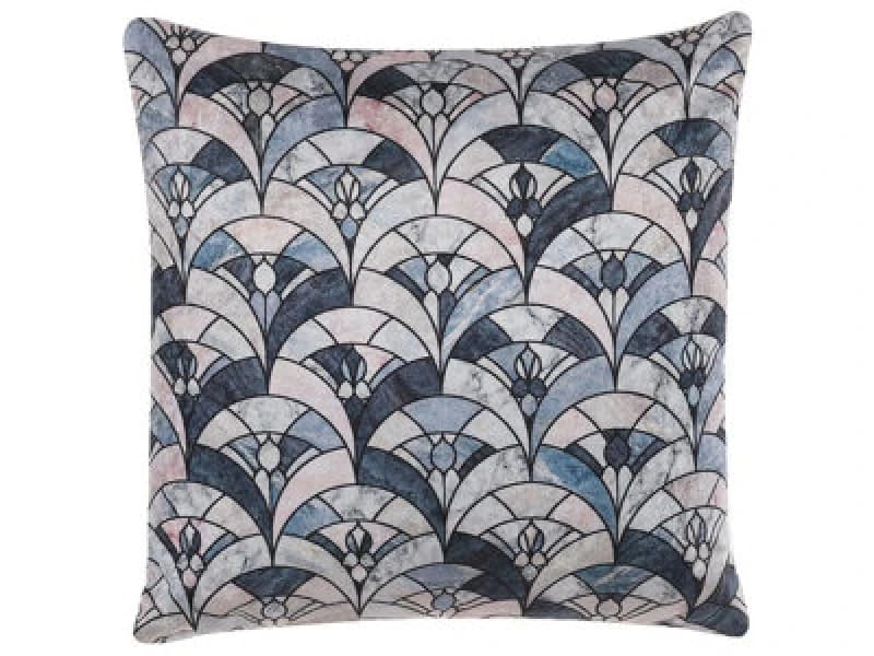 Beliani Throw Cushion Koodal 45 X 45cm Multicolour Geometric Pattern