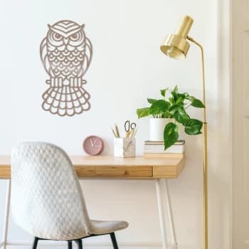 Owl2 - Copper Copper Decorative Metal Wall Accessory
