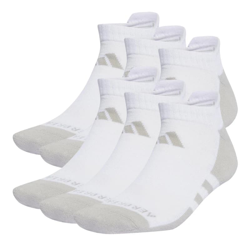 adidas Aeroready Low Cut 6 Pack Socks - White White 4 -8