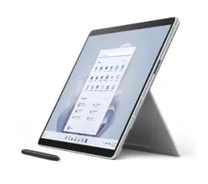Microsoft 13" Surface Pro 9 - Intel Core i7, 512GB SSD, Platinum, Silver/Grey