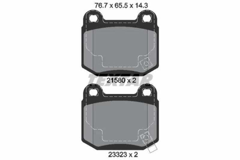 Brake pad set TEXTAR 2158001