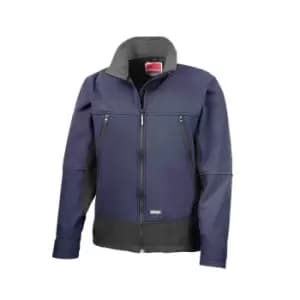 Result Mens Softshell Activity Waterproof Windproof Jacket (S) (Navy/Black)