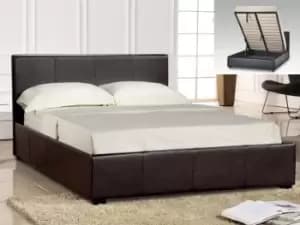 Prado Plus Hydraulic Small Double Ottoman Bed Brown