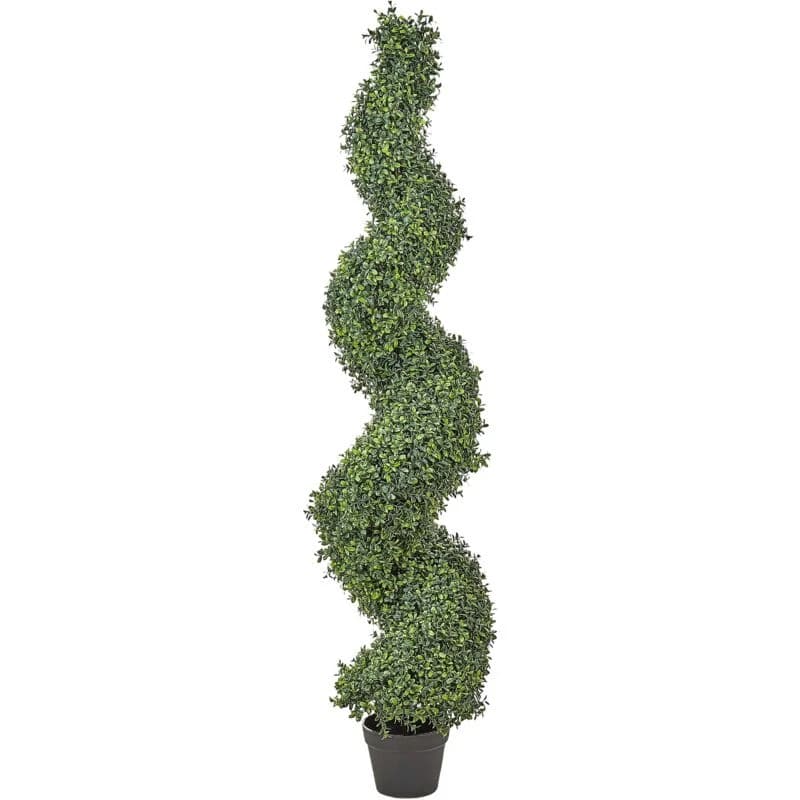 Beliani Artificial Plant Buxus Spiral Tree 158cm Green