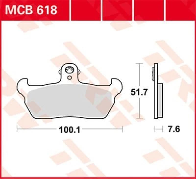 TRW Lucas Brake lining MCB618