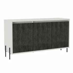Dallas Two Tone Medium Sideboard, White