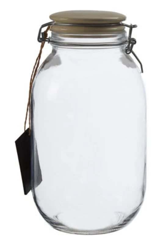 Premier Housewares Grocer Medium Storage Jar Clear