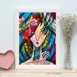 BC1548365255 Multicolor Decorative Framed MDF Painting