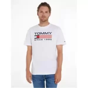 Tommy Jeans Tjm Clsc Athletic Twisted Logo - White