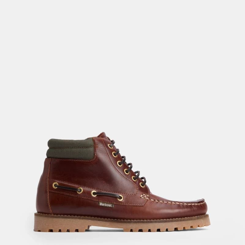Barbour Tiller Moc Boat Boot - Brown Brown 7