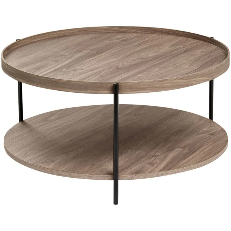 Beliani Coffee Table Lander Dark Brown