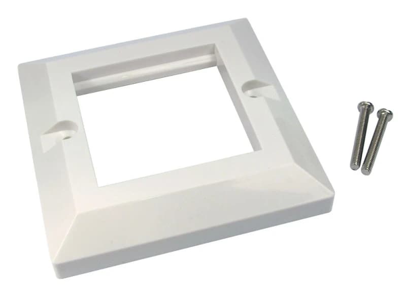 Cables Direct Dual Port Faceplate White
