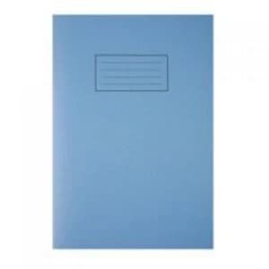 Silvine A4 Exercise Book Plain Blue PK10