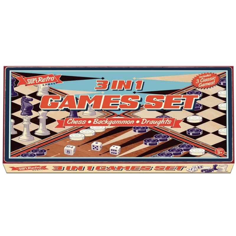 Superetro 3 In 1 Games Set Multi