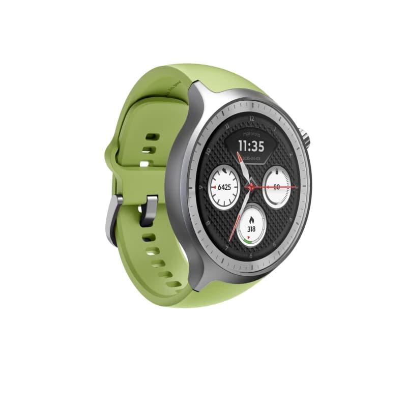 Motorola Motorola Moto Watch 3.63cm (1.43") OLED 47mm Digital Touch Screen Silver GPS (satellite) PG38C08264
