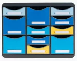 Exacompta Store Box Multi Bee Blue - Assorted Colours - New