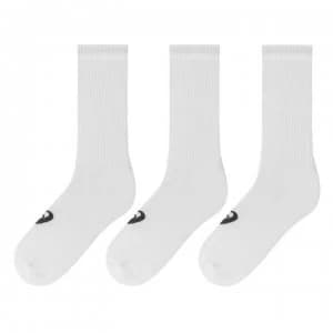 Asics Crew Three Pack Socks Mens - White