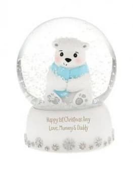 Personalised Polar Bear Snow Globe