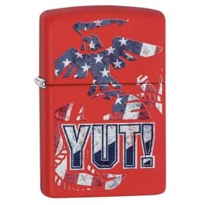 Zippo US Marines YUT Red Regular Windproof Lighter
