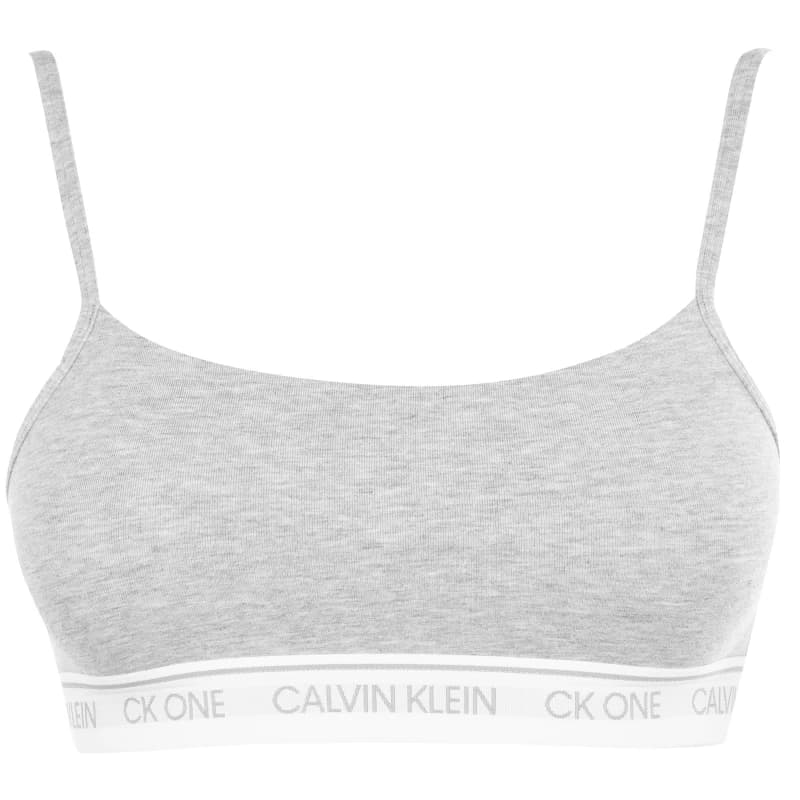 Calvin Klein ONE Cotton Unlined Bralet - Grey Grey 10