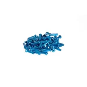 Salt Pro Spoke Nipples 16mm Cyan 40pcs