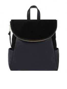 Accessorize Sabel Zip Flap Leather Backpack