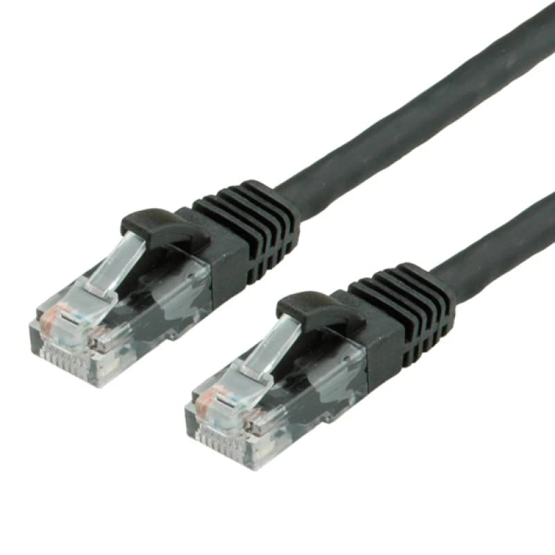VALUE 1m UTP Cat.6a networking cable Black Cat6a U/UTP (UTP)