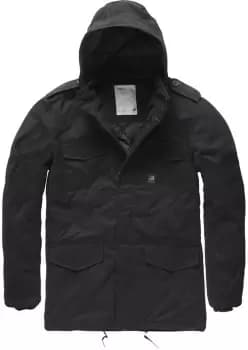 Vintage Industries Darren Parka Jacket, black, Size L, black, Size L