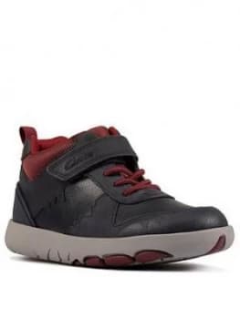 Clarks Rex Park Kid Boot - Navy