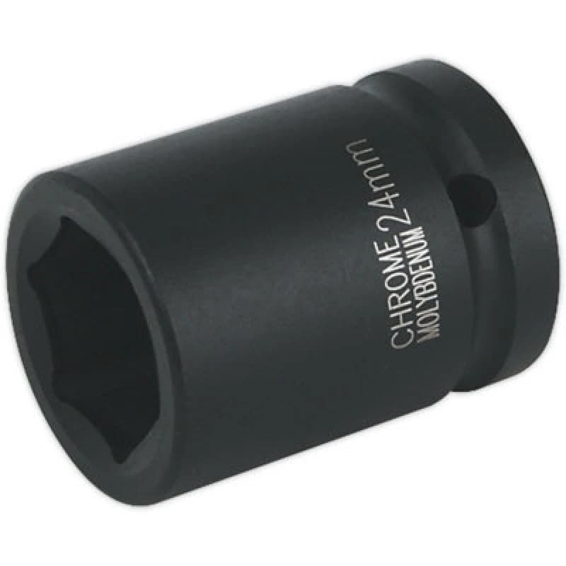 Loops 24mm Forged Impact Socket - 3/4" Sq Drive - Chromoly Impact Wrench Socket Multi
