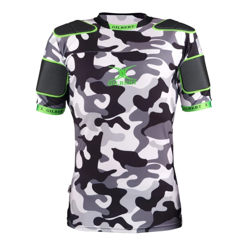 Gilbert Adults Protective Rugby Pads Camo unisex Small
