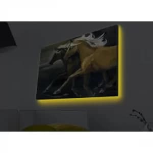 4570MDACT-042 Multicolor Decorative LED Lighted Canvas Painting