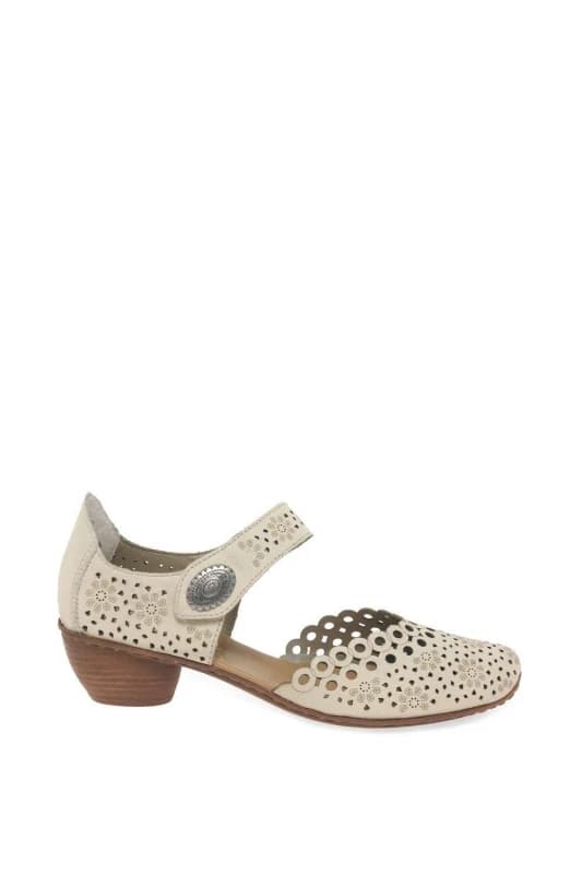 Rieker 43753-60 Womens Beige Mary Jane Shoes Sandals - UK 6 / EU 39 Beige female PS3722MSC39