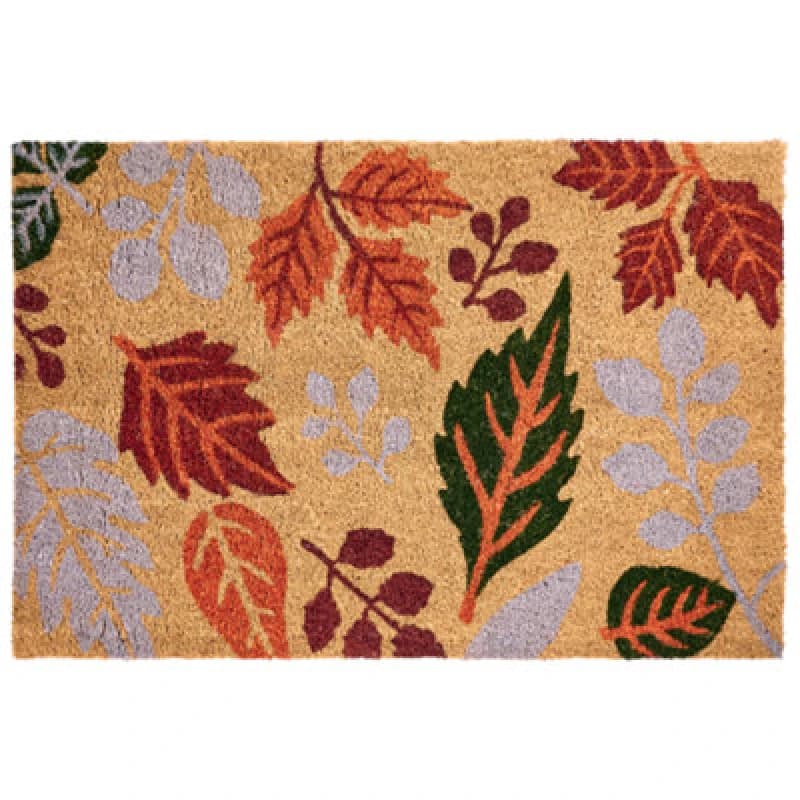 Beliani Doormat Dagatan Multicolour 60 X 90 Cm Leaf Coir