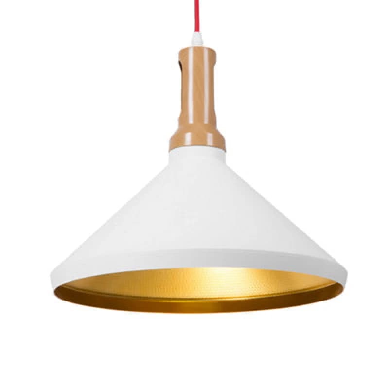 Beliani Pendant Lamp Liard Metal White